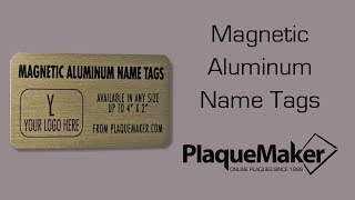 Personalized Full Color Magnetic Name Badge - PlaqueMaker.com