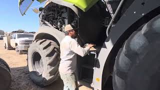 Taking claas 990 apart for winter maintenance