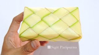 Cara Membuat Ketupat Balok Dari Daun Kelapa - Kreasi Janur