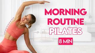 Daily Morning Pilates Routine | 8 Min Full Body Mat Workout for All Levels ✨