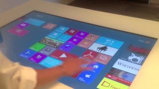 DIRTT Tech Table and Wall with Displax Multitouch