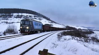 Fluieroasa 60-1564-3 Whistle Locomotive in Zăpadă/Snow in Munții Apuseni Mountains - 17 January 2021