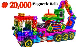 DIY How to make excavator transport with magnetic balls ASRM (Satisfying) | My Magnet #car