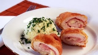 Sajtos-sonkás csirkemell videó recept (Chicken Breast with Ham and Cheese)