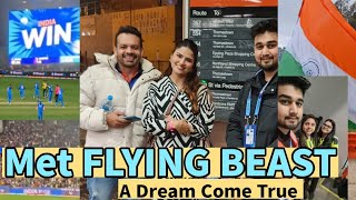 I met @FlyingBeast320 at India vs Pakistan T20 World Cup #thebenevolentindian  #flyingbeast