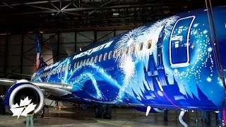 Painting the WestJet #MagicPlane livery