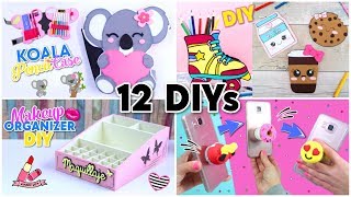 DIY ROOM DECOR & DIY SCHOOL SUPPLIES! 12 CRAFTS IDEAS FOR TEENAGERS