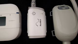 DreamStation GO, AirMini and Transcend small travel cpap noise sound comparison