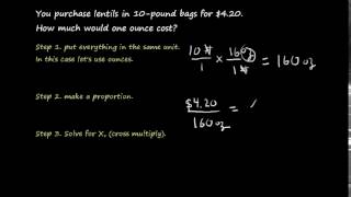 Culinary Math - finding cost