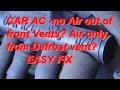 How to fix A/C Stuck on Defrost Mustang 5.0 NO AC to front vents