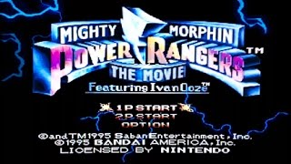 Mighty Morphin Power Rangers The Movie (Snes) on hard Speedrun - Without dying