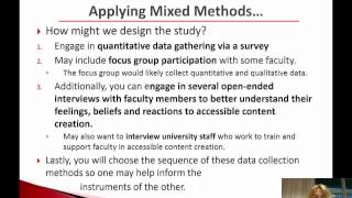 JenTalk: MIxing it Up-Mixed Methods in Social Research