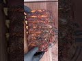 Smoked bison back ribs