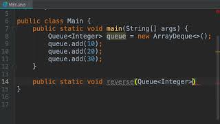 56 Exercise Reversing a Queue