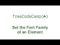 Basic CSS: Set the Font Family of an Element | freeCodeCamp