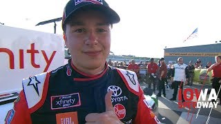 Victory Lane: Christopher Bell celebrates win at Iowa