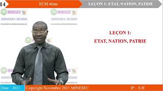 IP-SH ECM 4ème Leçon 1 Etat, Nation, Patrie