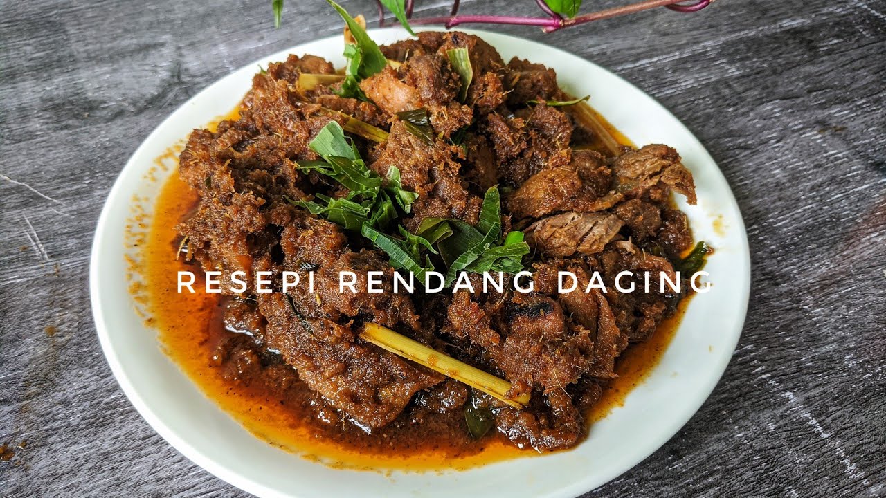 Resepi Rendang Daging Ala Hotel || Beef Rendang Recipe - YouTube