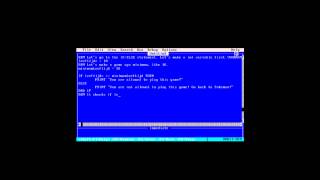 MS-DOS 6.22 VirtualBOX - QBasic tutorial (BASIC Programming Language) #1