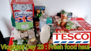 Vlogmas 2024. Day 23. Tesco fresh food haul