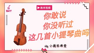 你敢说 你没听过这几首小提琴曲吗