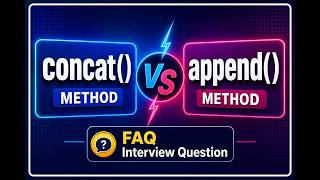 Difference Between concat() and append() in Java | String vs StringBuffer | Java Interview Questions
