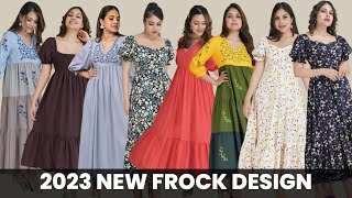 latest frock design 2023 අලුත් අවුරුද්දට අලුත්ම ගවුම් විලාසිතා