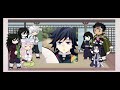 hashiras react to giyuumitsu friendship☆ sanegiyuu and obamitsu 2x speed