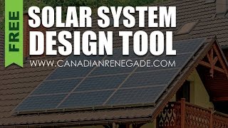 Handy solar system Design Tool - PVWatts