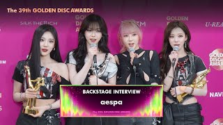 [골든디스크 백스테이지] 에스파 (aespa)｜The 39th Golden Disc Awards