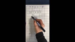 Drop down division with a single digit