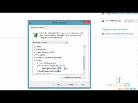 How to Change the Lock Screen Time out in Windows 8. How to Change the Lock Screen Time out in Windows 8.