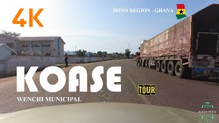 Koase Drive Tour in the Wenchi Municipal Bono Region of Ghana 4K   #koase #wenchi #ghana