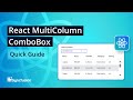 React MultiColumn ComboBox: The Ultimate Feature Walkthrough