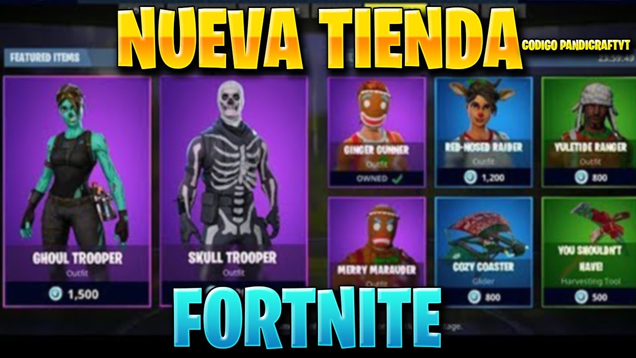 TIENDA DE OBJETOS !! FORTNITE 25/08/19 - YouTube