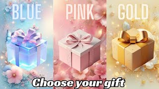 Choose your gift 🎁🤩💝🤮|| 3 gift box challenge|| Blue, Pink & Gold || 2 good and o