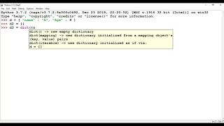 Python Programming - 8.Dictionaries -1