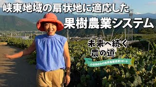 【未来へ続く農の道】小規模こその豊かさ　山梨県「峡東地域の扇状地に適応した果樹農業システム」