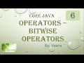 Core JAVA - Bitwise Operators