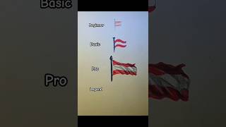 Draw Austria Flag! #drawing #tutorial #art #easydrawing #satisfying #shorts