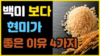 백미보다 현미가 더 좋은 이유 4가지