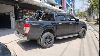 Ford Ranger แร็คจักรยานในกระบะท้ายรถ thule bedrider 822 xtr ใส่จักรยาน 2 คัน ไม่ต้องเจาะรถ