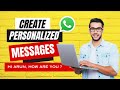Automated Personalized message with customer name on Whatsapp | WA Mantra | Chatbot