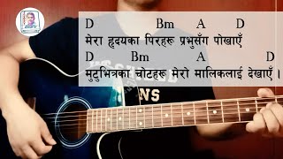 मेरा हृदयका पिरहरू(भजन नं.२९७)Mera hridayaka pirharu-Nepali Christian song with guitar chord ll