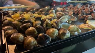 How to bake clams - 如何用鐵板烤蛤蜊