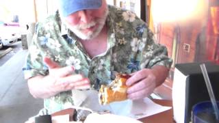 Jan Gallant brings Harvey to Delco's in Dunedin, Florida for Philly cheesesteak sandwich