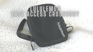 LULULEMON EASY ACCESS CROSSBODY BAG | REVIEW MODELING SHOTS FIRST IMPRESSION