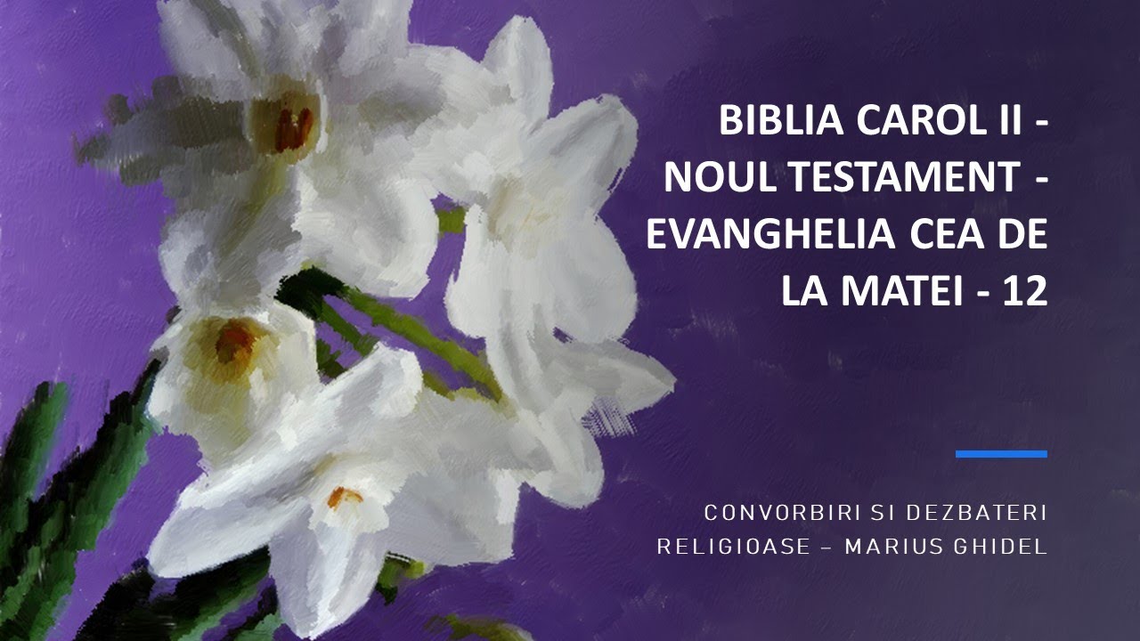 BIBLIA CAROL II - NOUL TESTAMENT - EVANGHELIA CEA DE LA MATEI - 12 ...