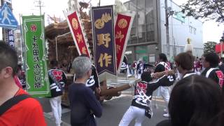 2012年　河内長野　長野だんじり①　ぶん回し　野作