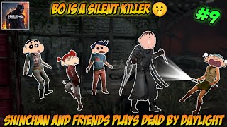 Bochan is a silent killer 🤫🔪 | shinchan and his friends playing dead by daylight 😱 | horror game 👻